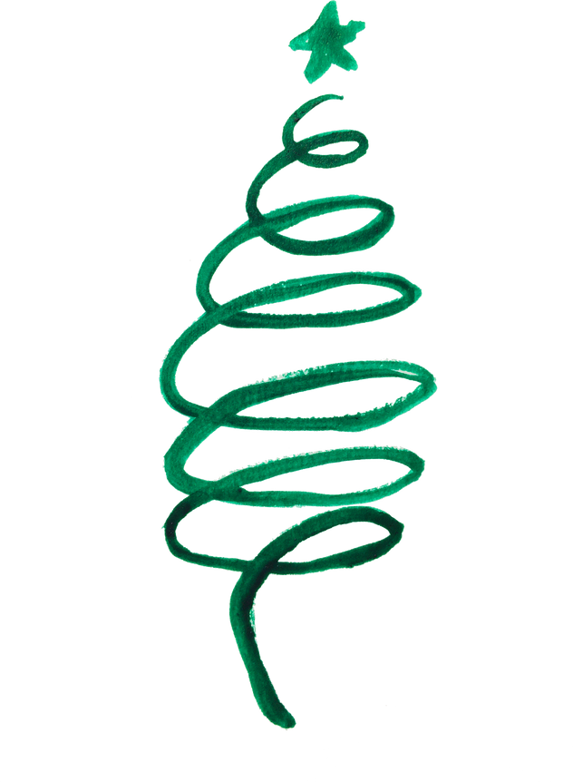 Watercolor Christmas Tree